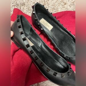 Valentino studded ballet flats 7.5